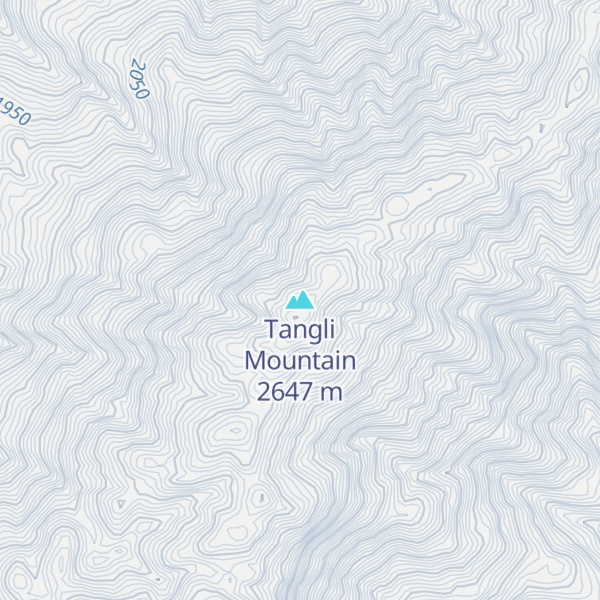 Map of Tangli Mountain