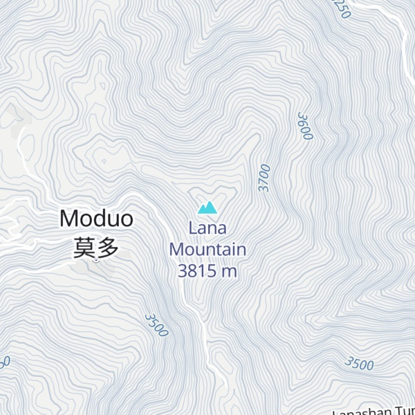 Map of Lana Mountain