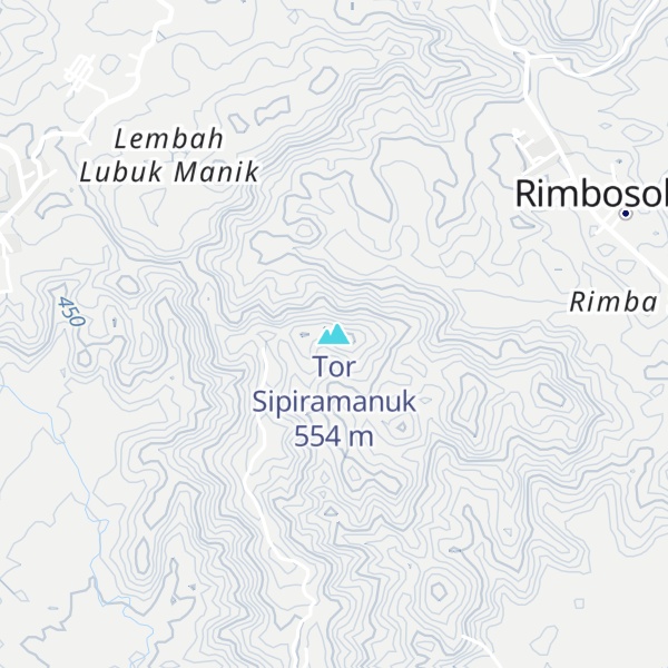 Map of Tor Sipiramanuk