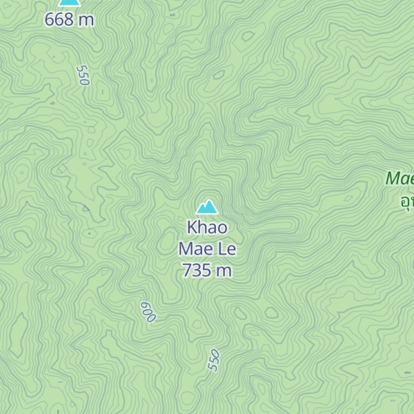 Map of Khao Mae Le