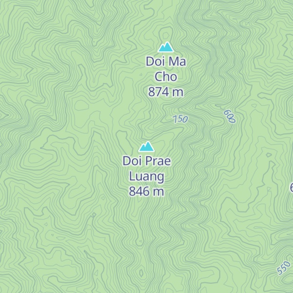 Map of Doi Prae Luang