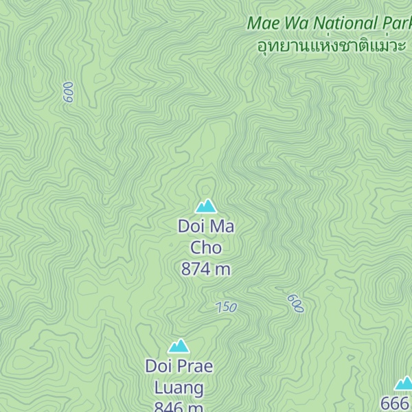 Map of Doi Ma Cho