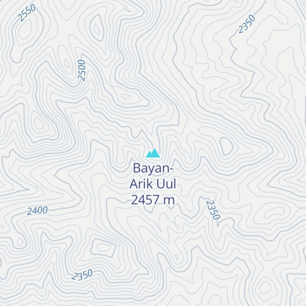 Map of Bayan-Arik Uul