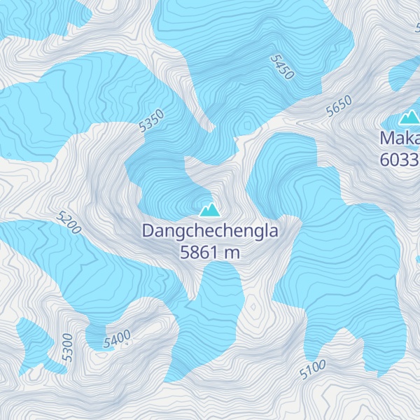 Map of Dangchechengla