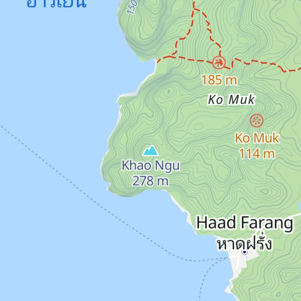 Map of Khao Ngu