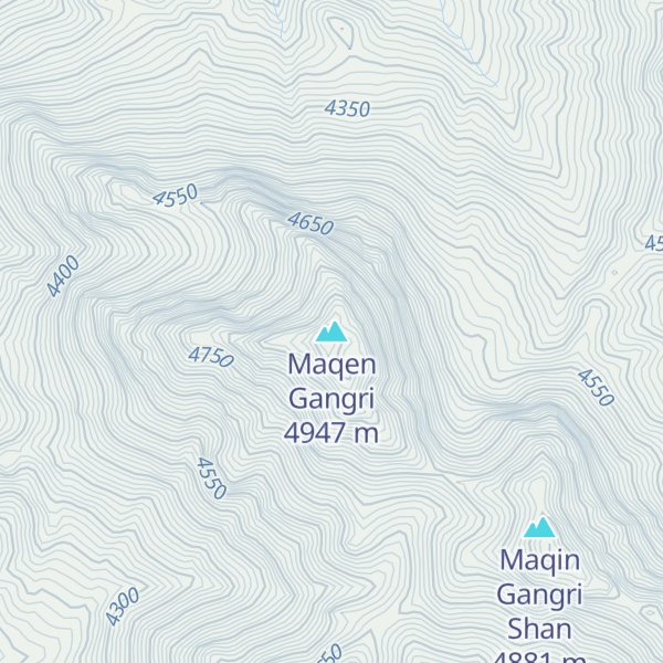 Map of Maqen Gangri