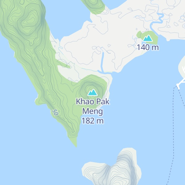 Map of Khao Pak Meng