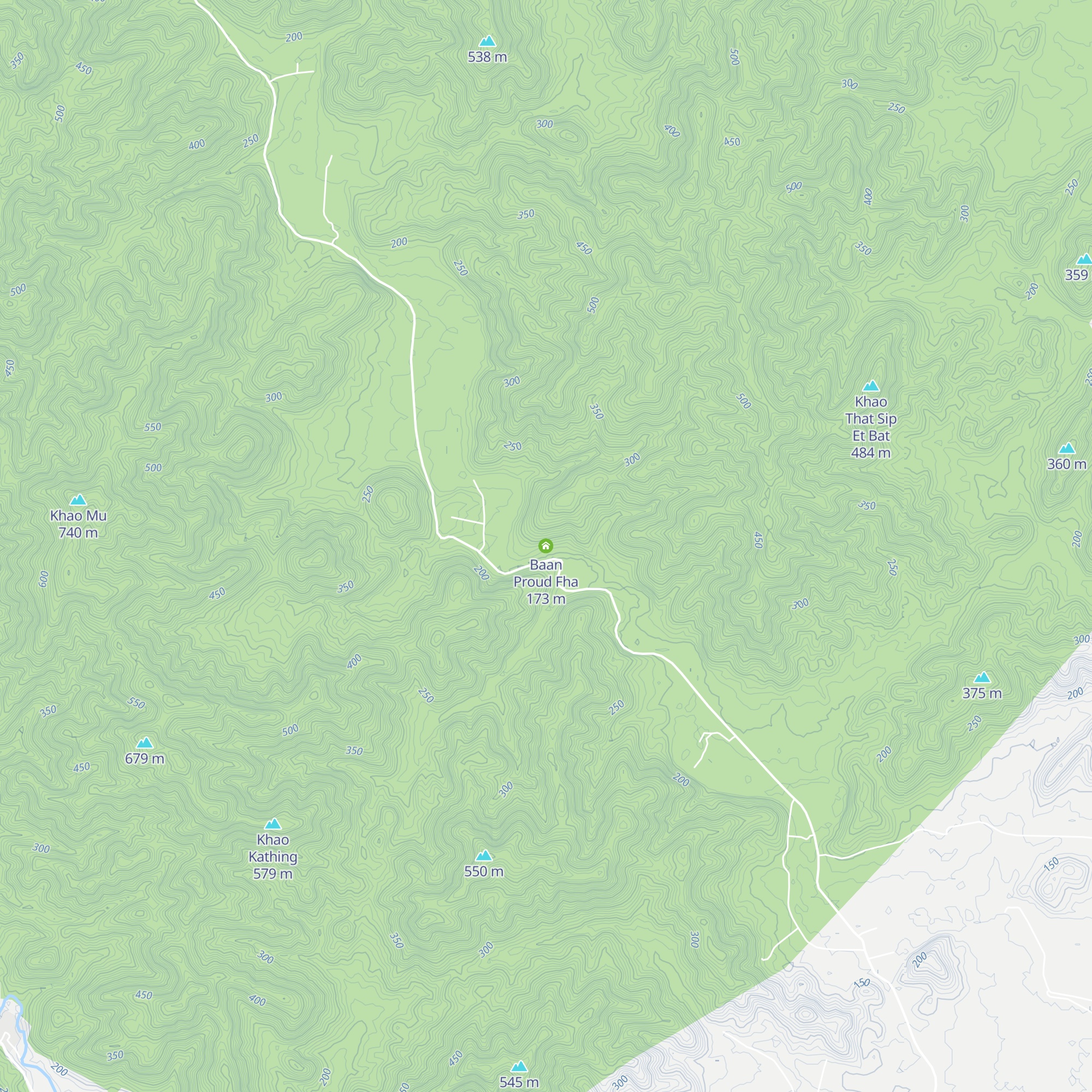 Baan Proud Fha map
