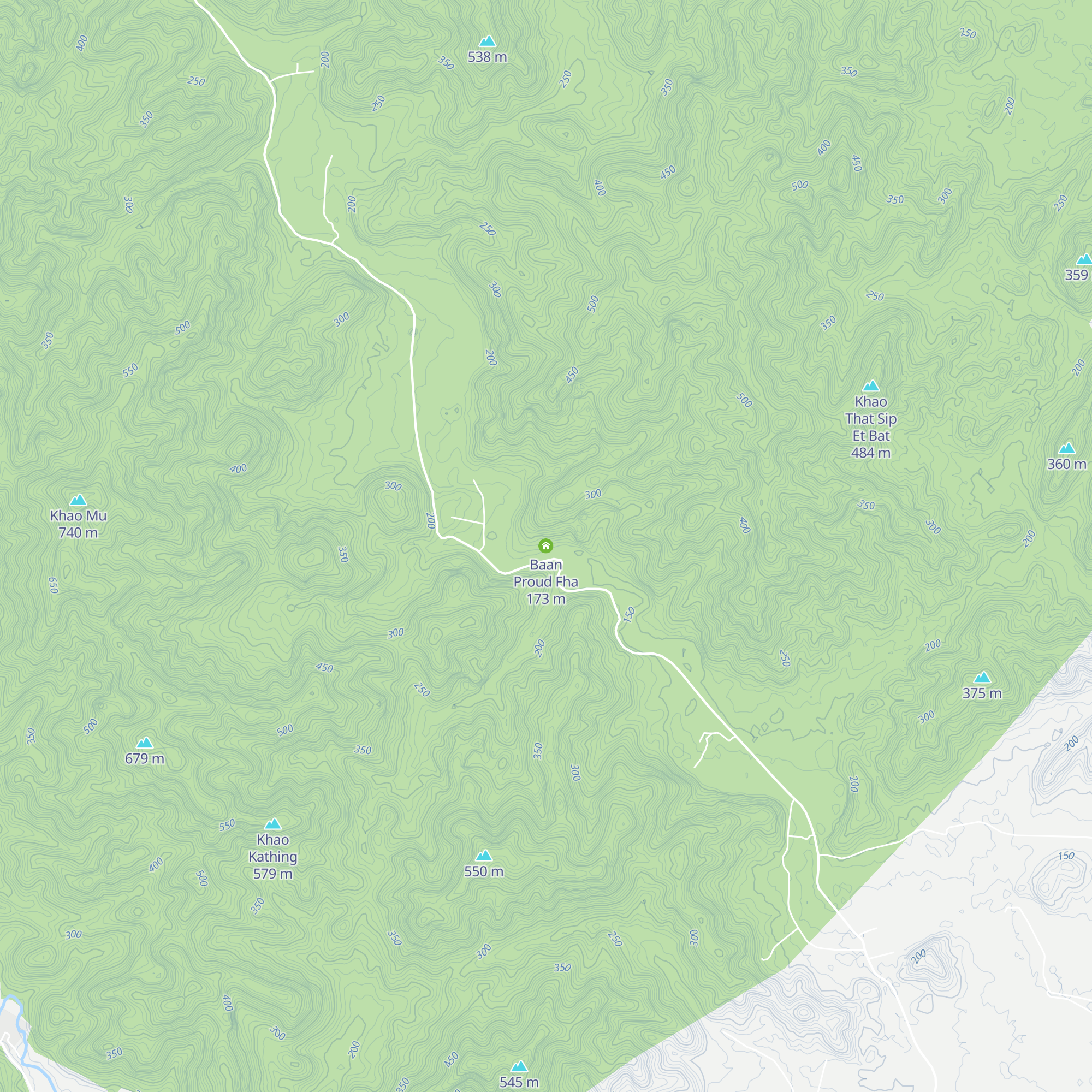 Baan Proud Fha map