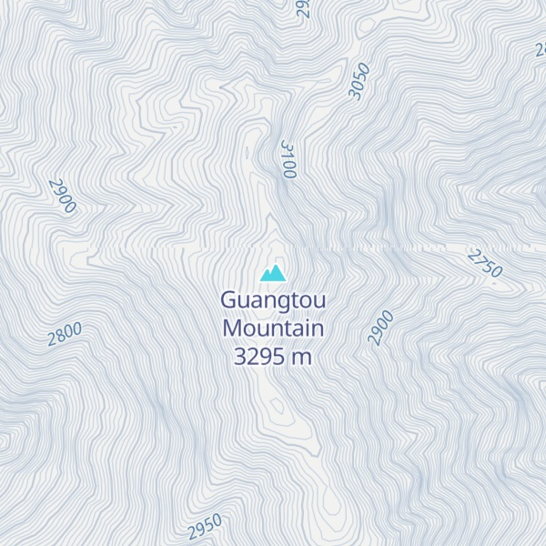 Map of Guangtou Mountain