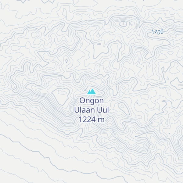 Map of Ongon Ulaan Uul