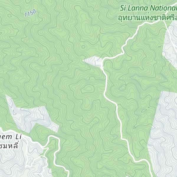 Map of Doi Mae Pun Luang