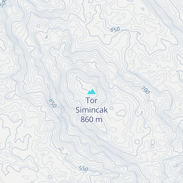 Map of Tor Simincak