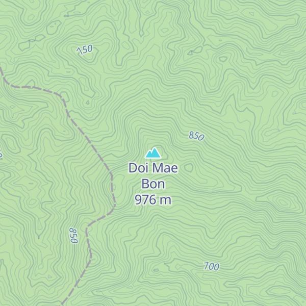 Map of Doi Mae Bon