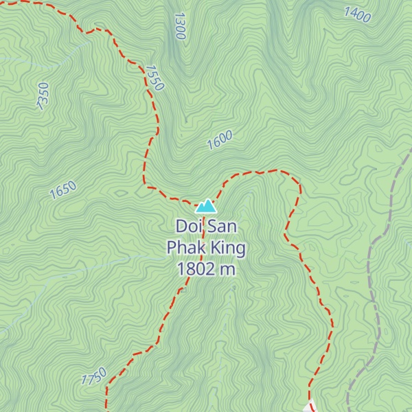 Map of Doi San Phak King