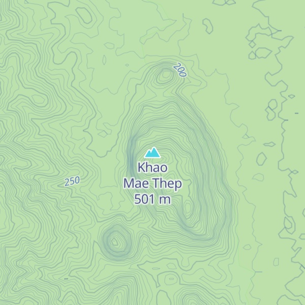 Map of Khao Mae Thep