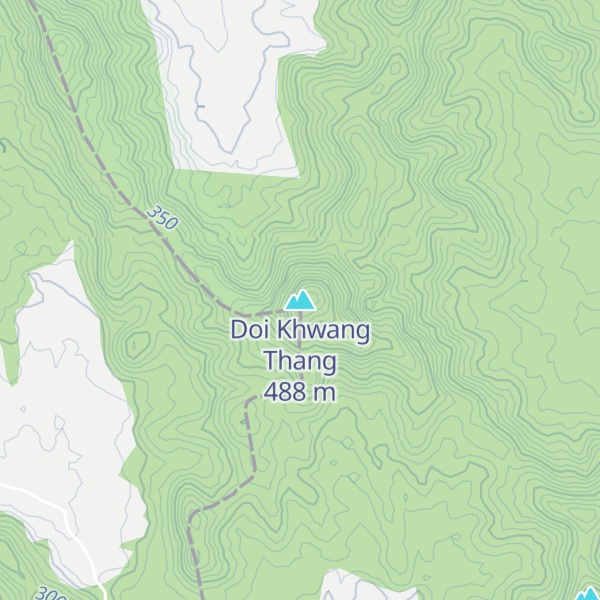 Map of Doi Khwang Thang