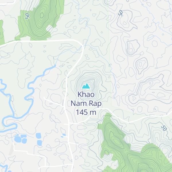 Map of Khao Nam Rap