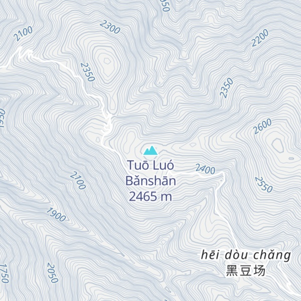 Map of Tuō Luó Bǎnshān
