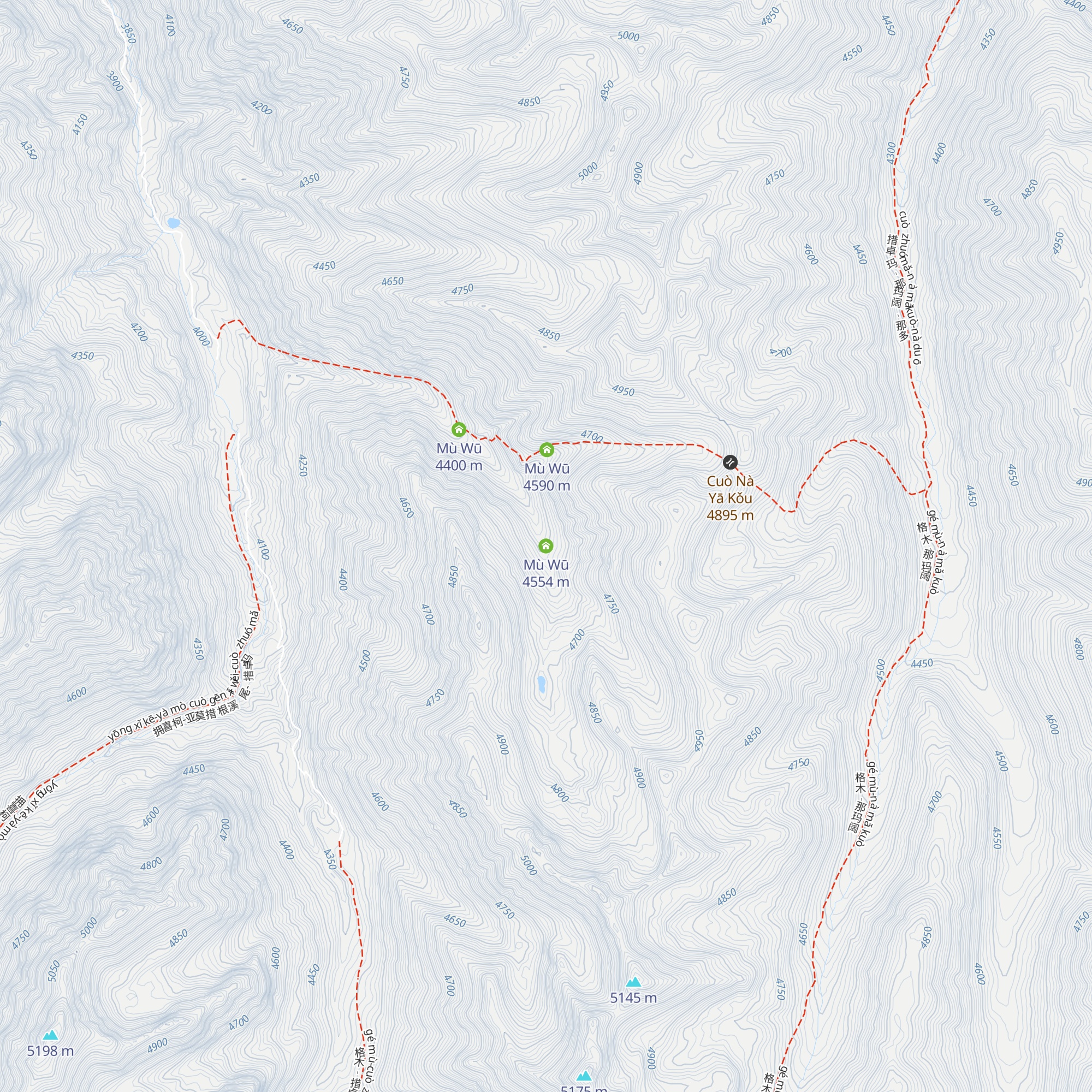 Mù Wū map