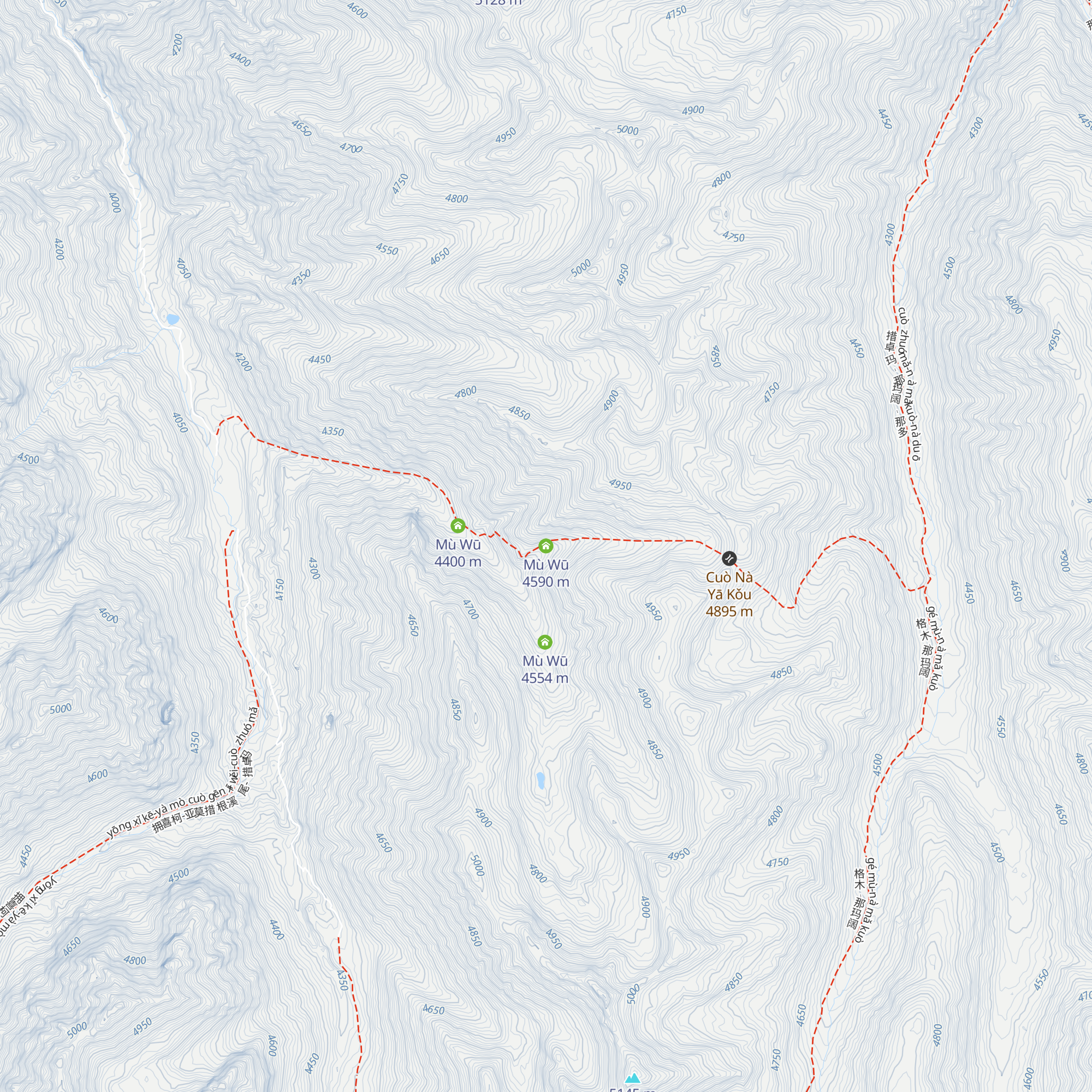 Mù Wū map
