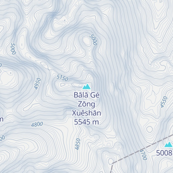 Map of Bālā Gé Zōng Xuěshān