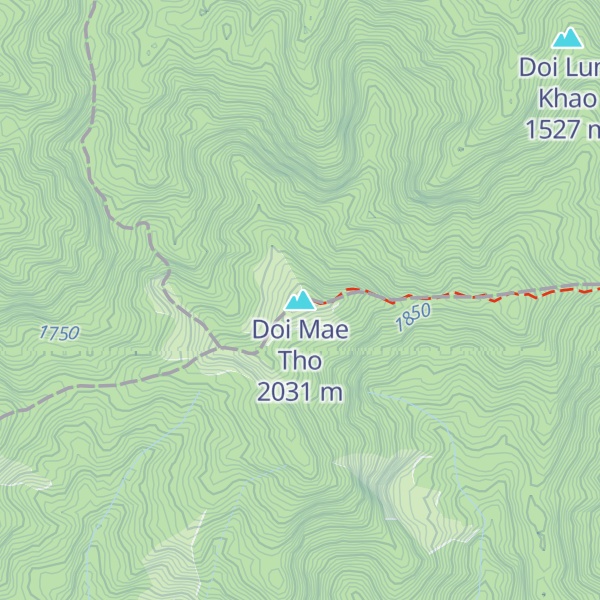 Map of Doi Mae Tho