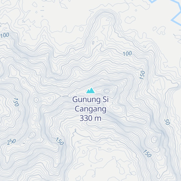 Map of Gunung Si Cangang