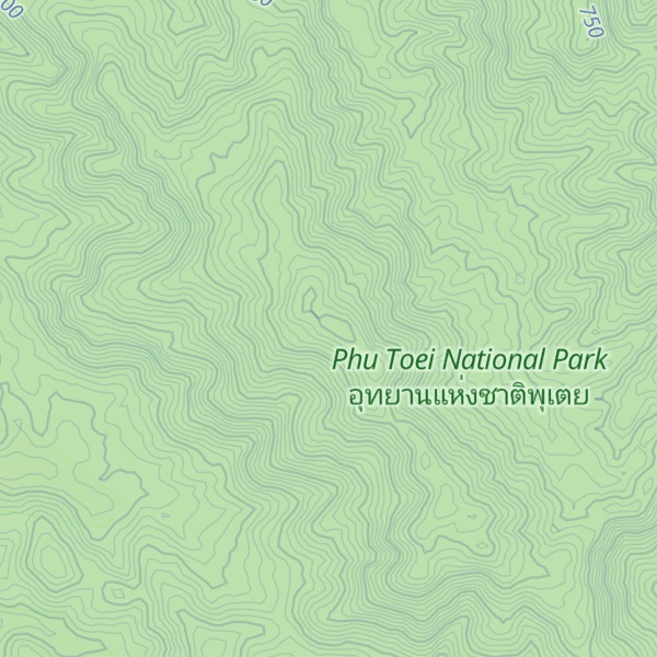 Map of Khao Phu Toei