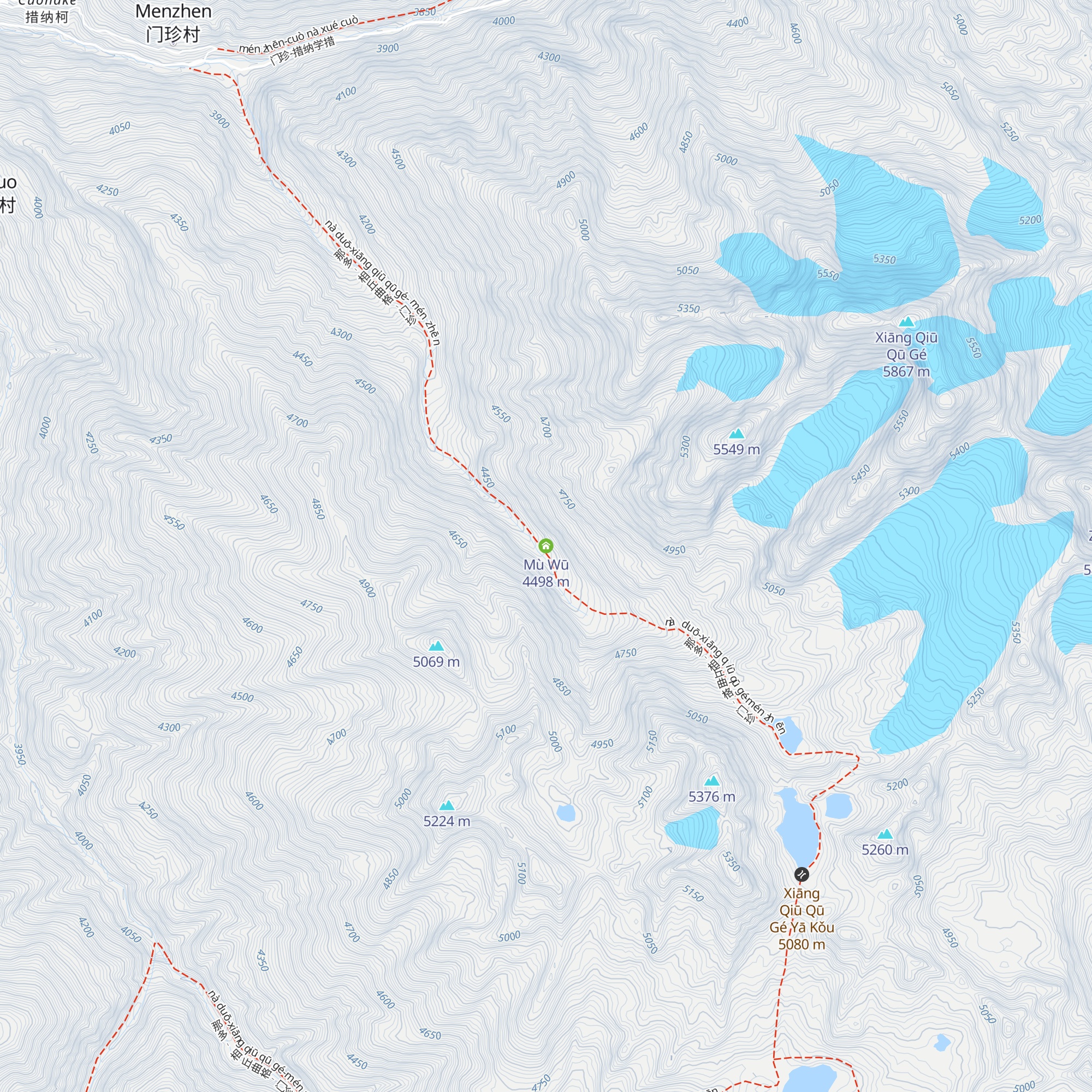 Mù Wū map