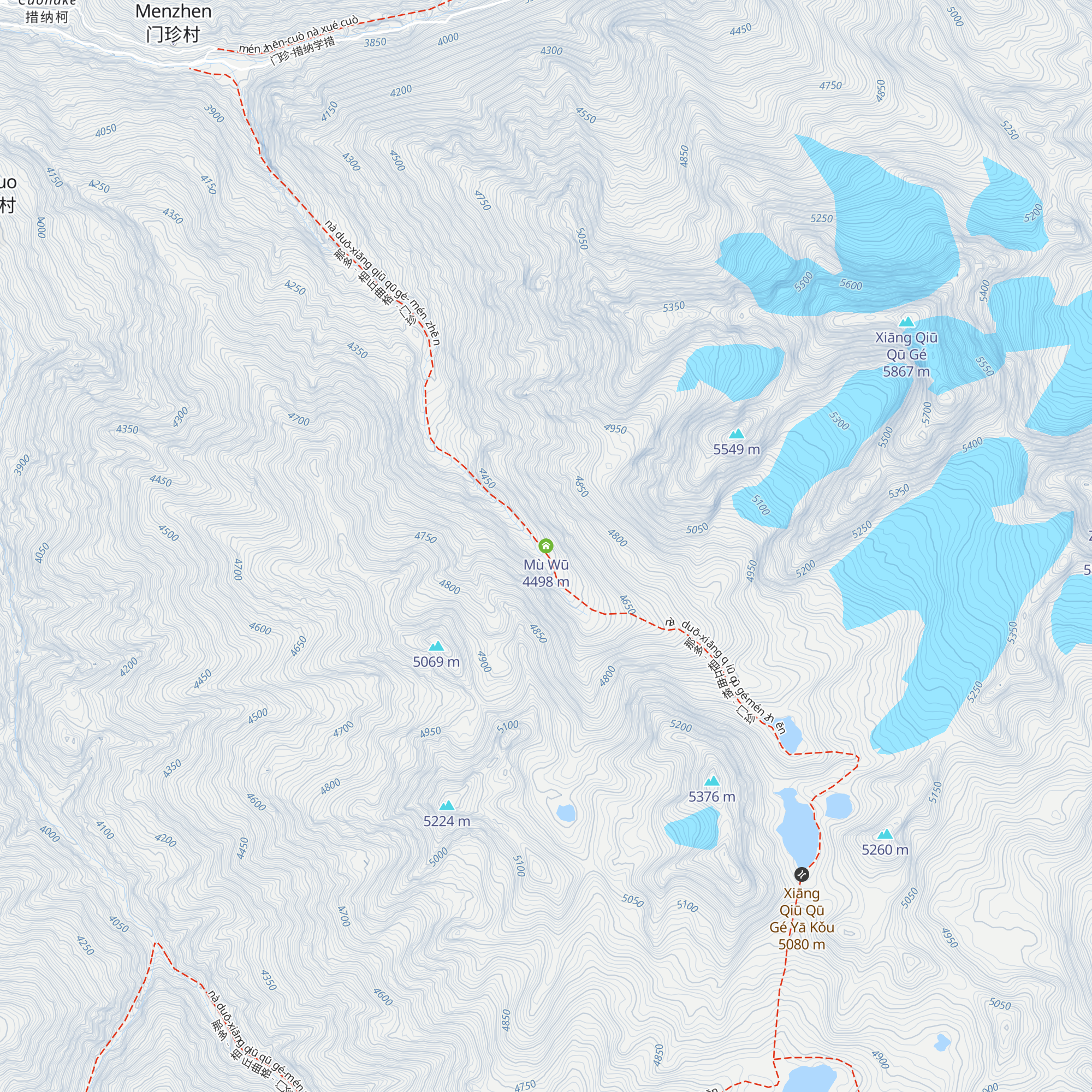 Mù Wū map