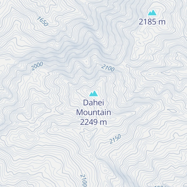 Map of Dahei Mountain