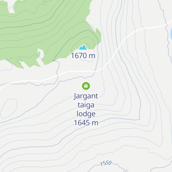 Map of Jargant taiga lodge