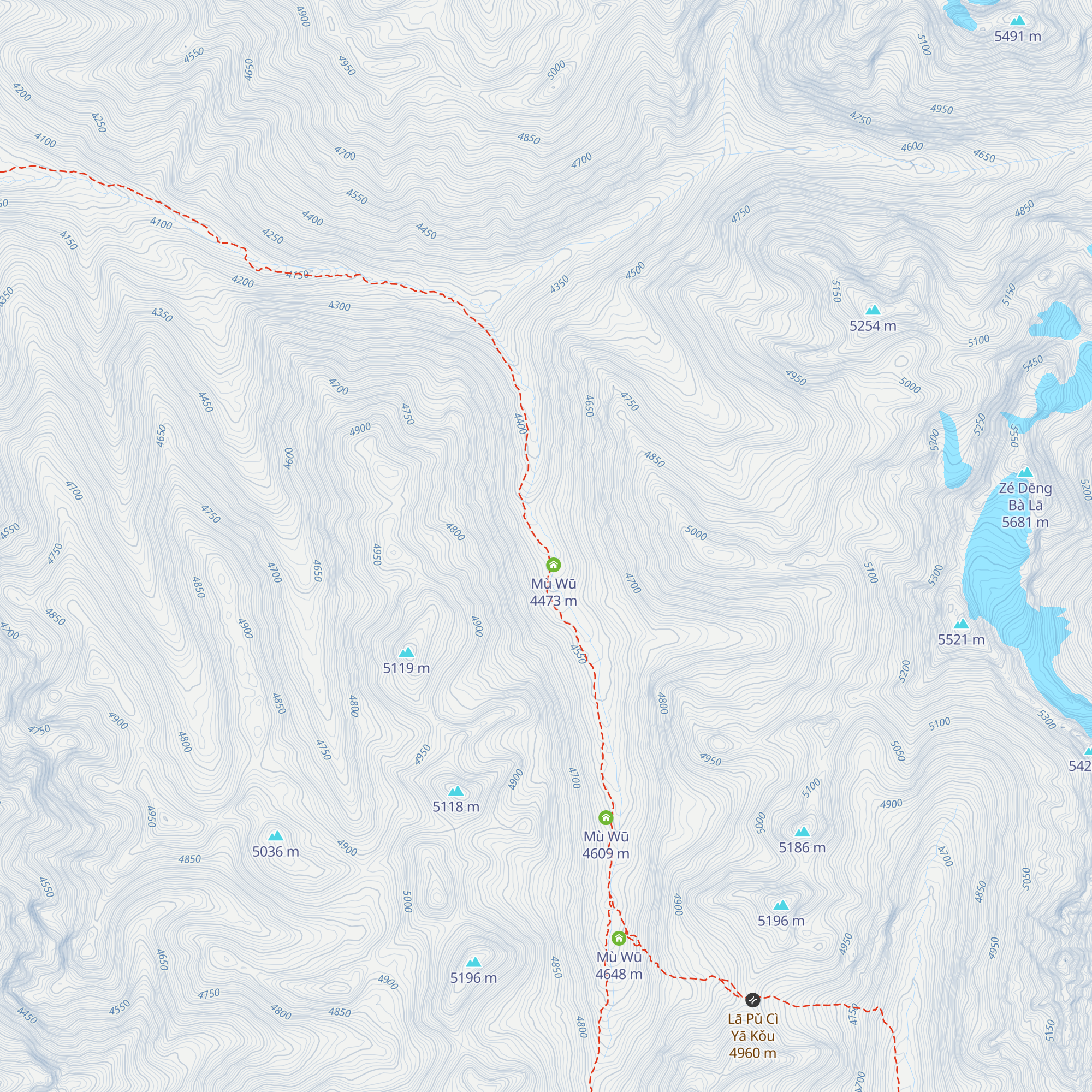 Mù Wū map