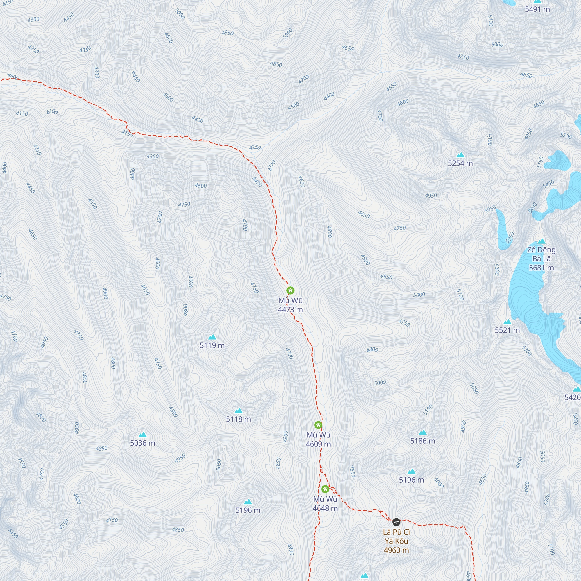 Mù Wū map