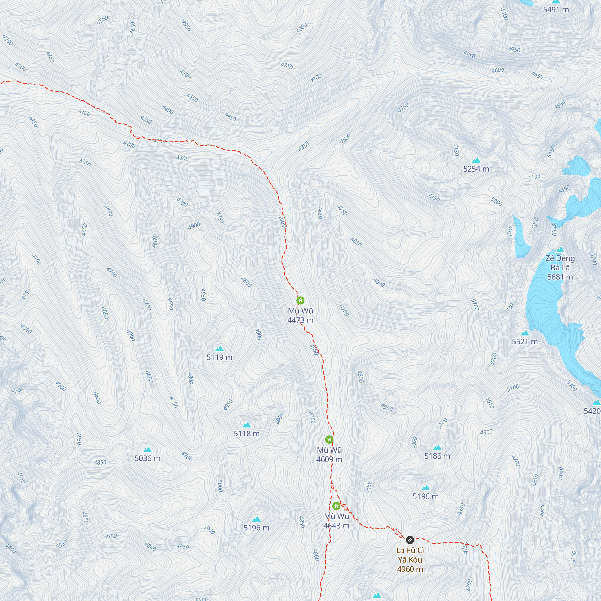 Mù Wū map