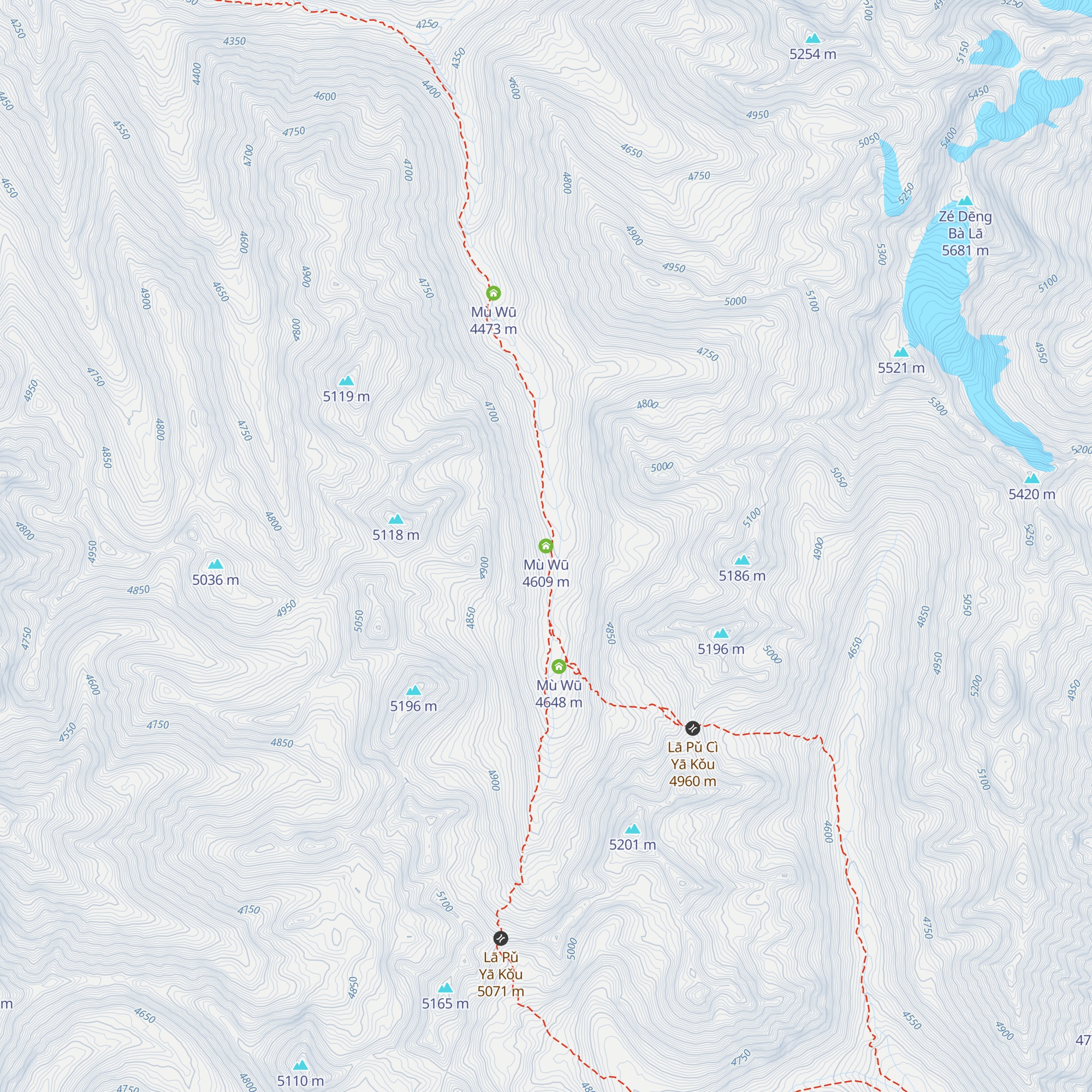 Mù Wū map