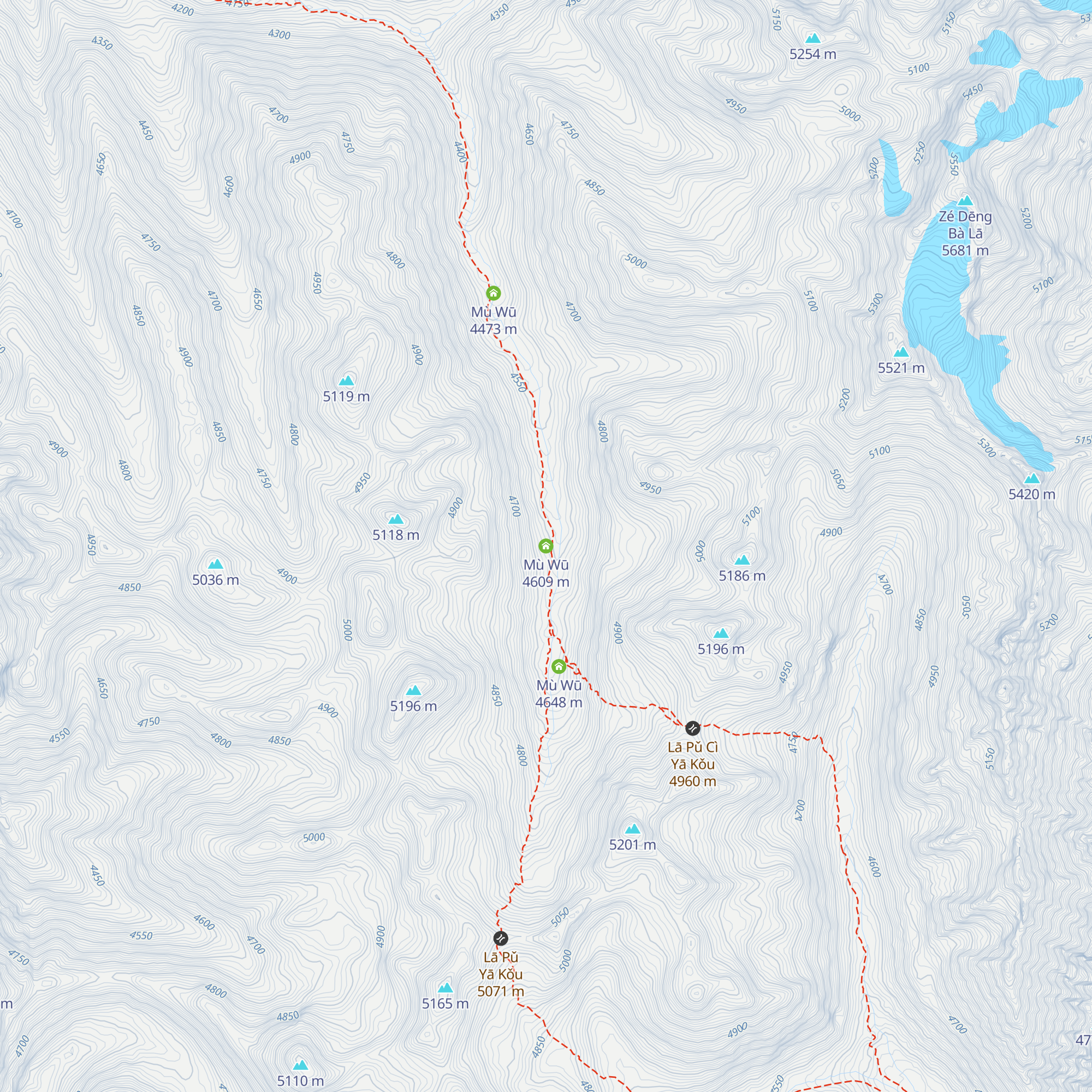 Mù Wū map
