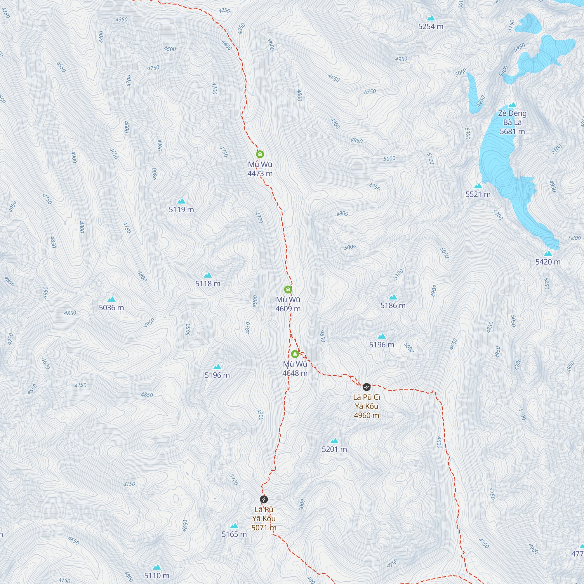 Mù Wū map