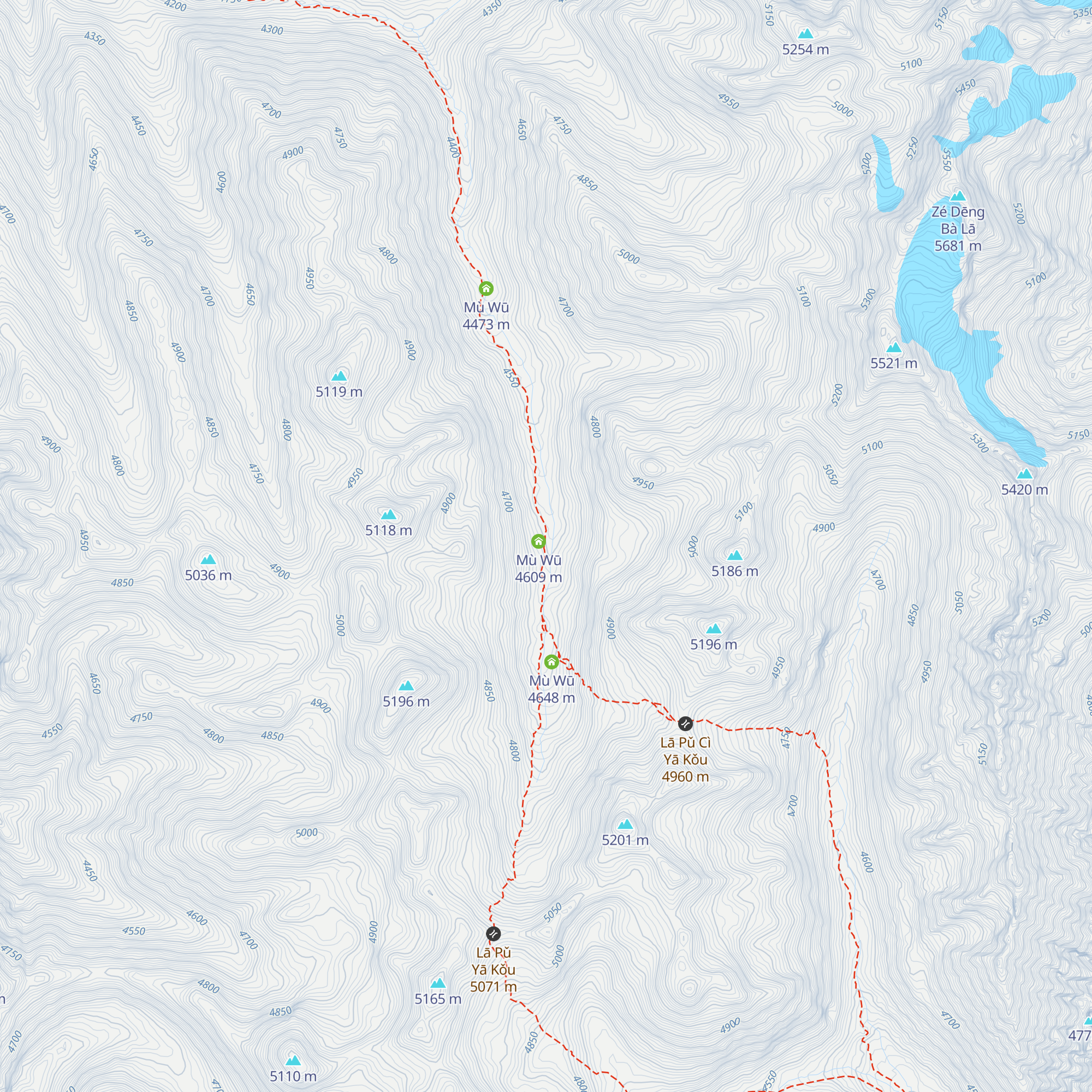 Mù Wū map