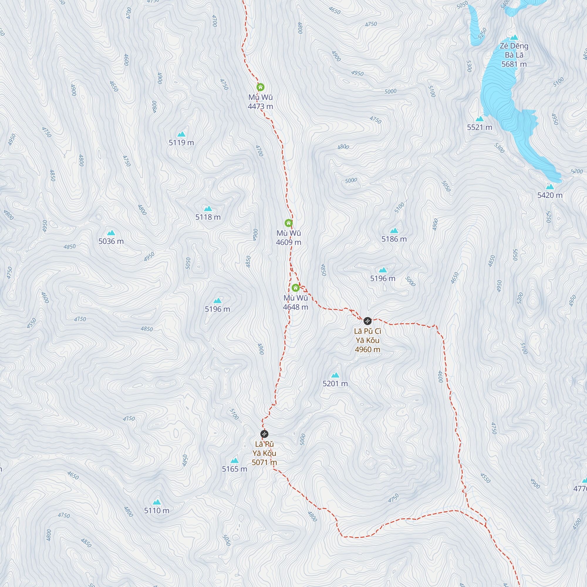 Mù Wū map