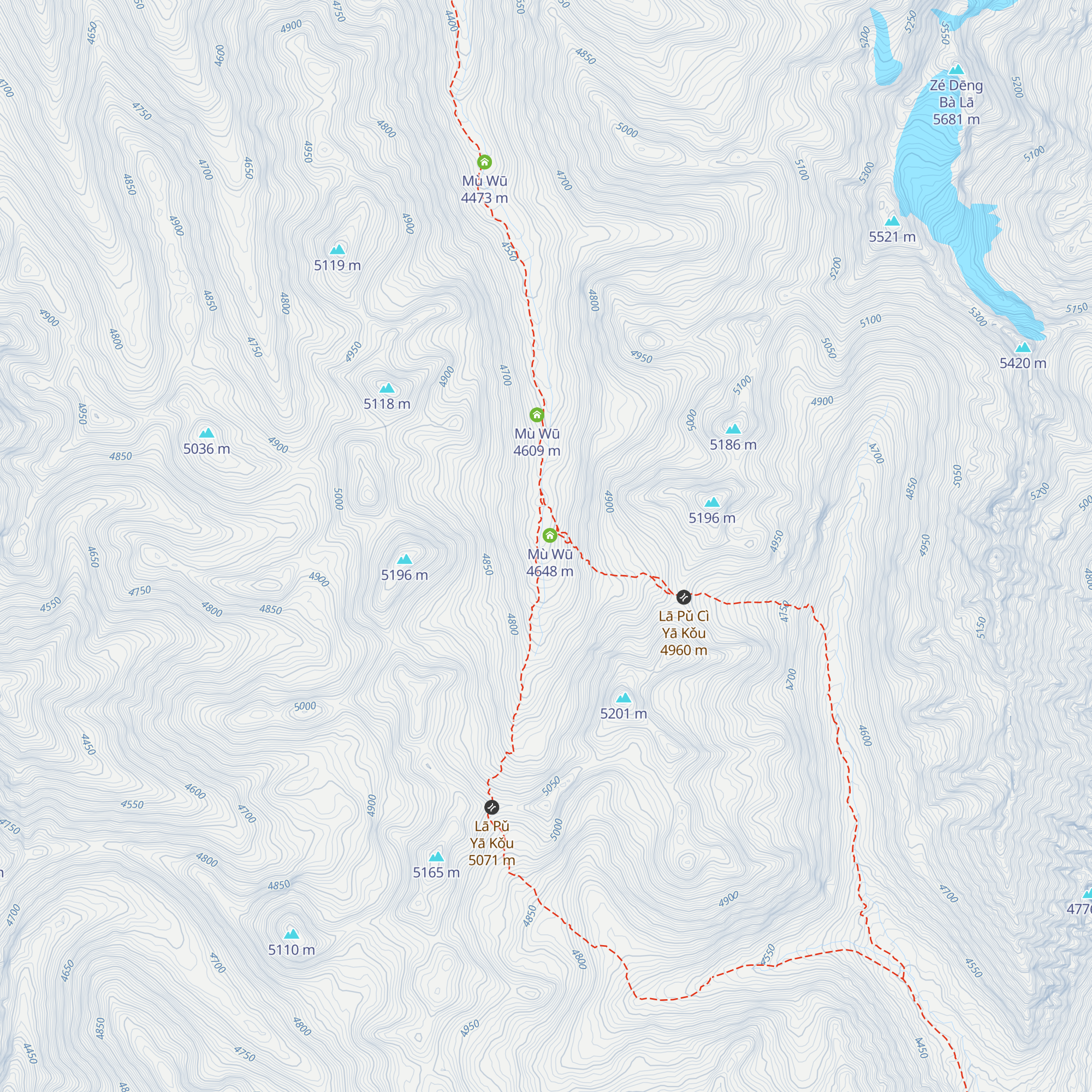 Mù Wū map