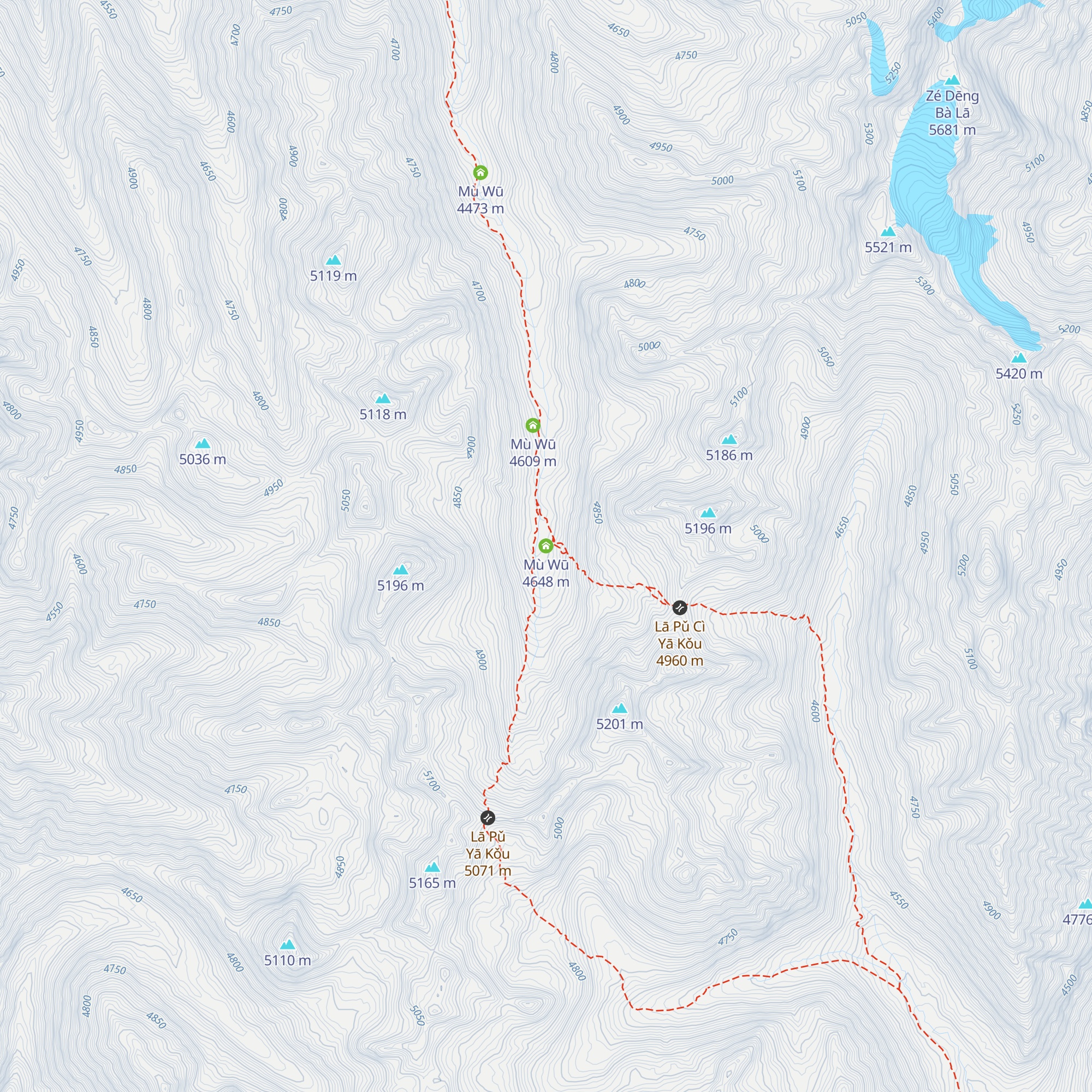 Mù Wū map