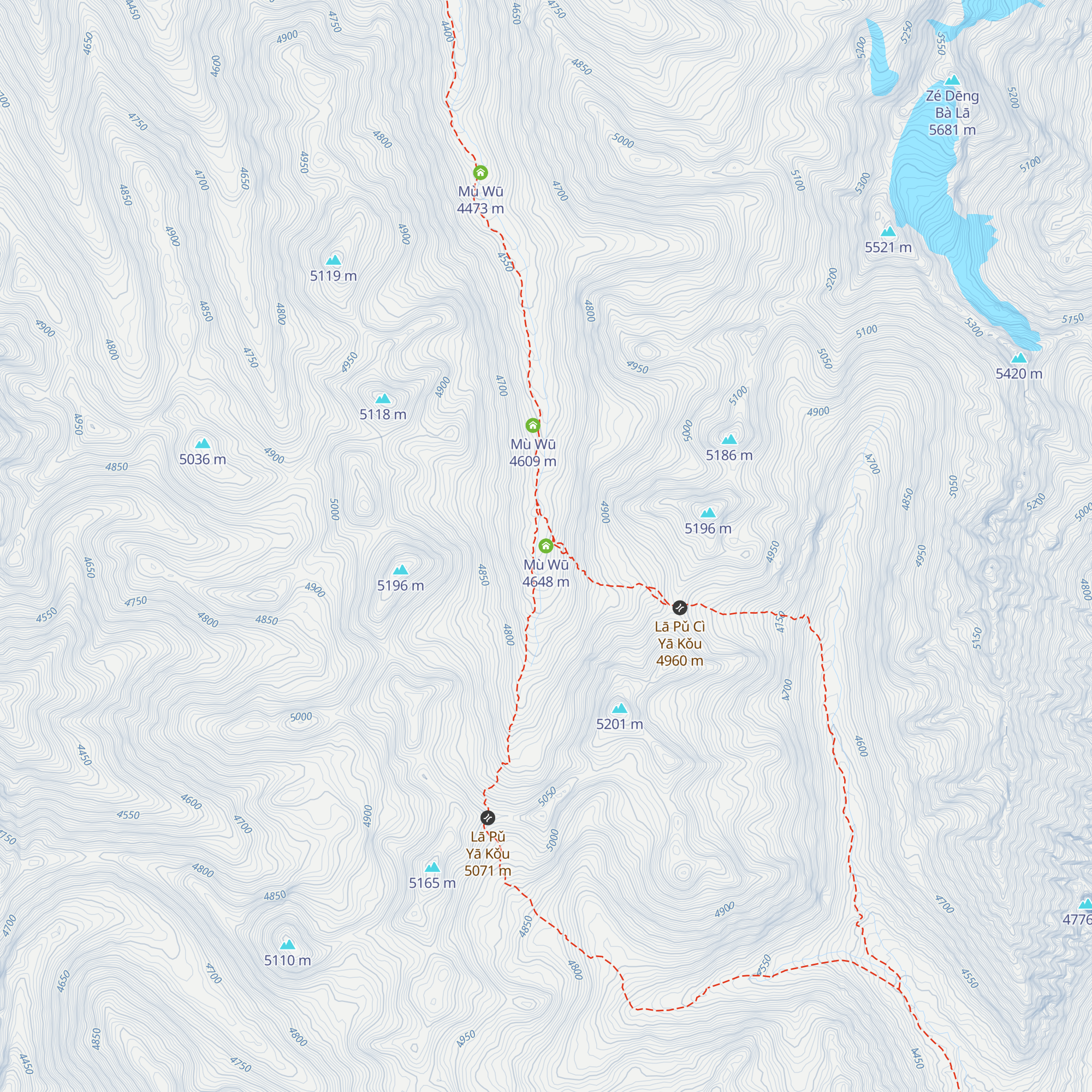 Mù Wū map