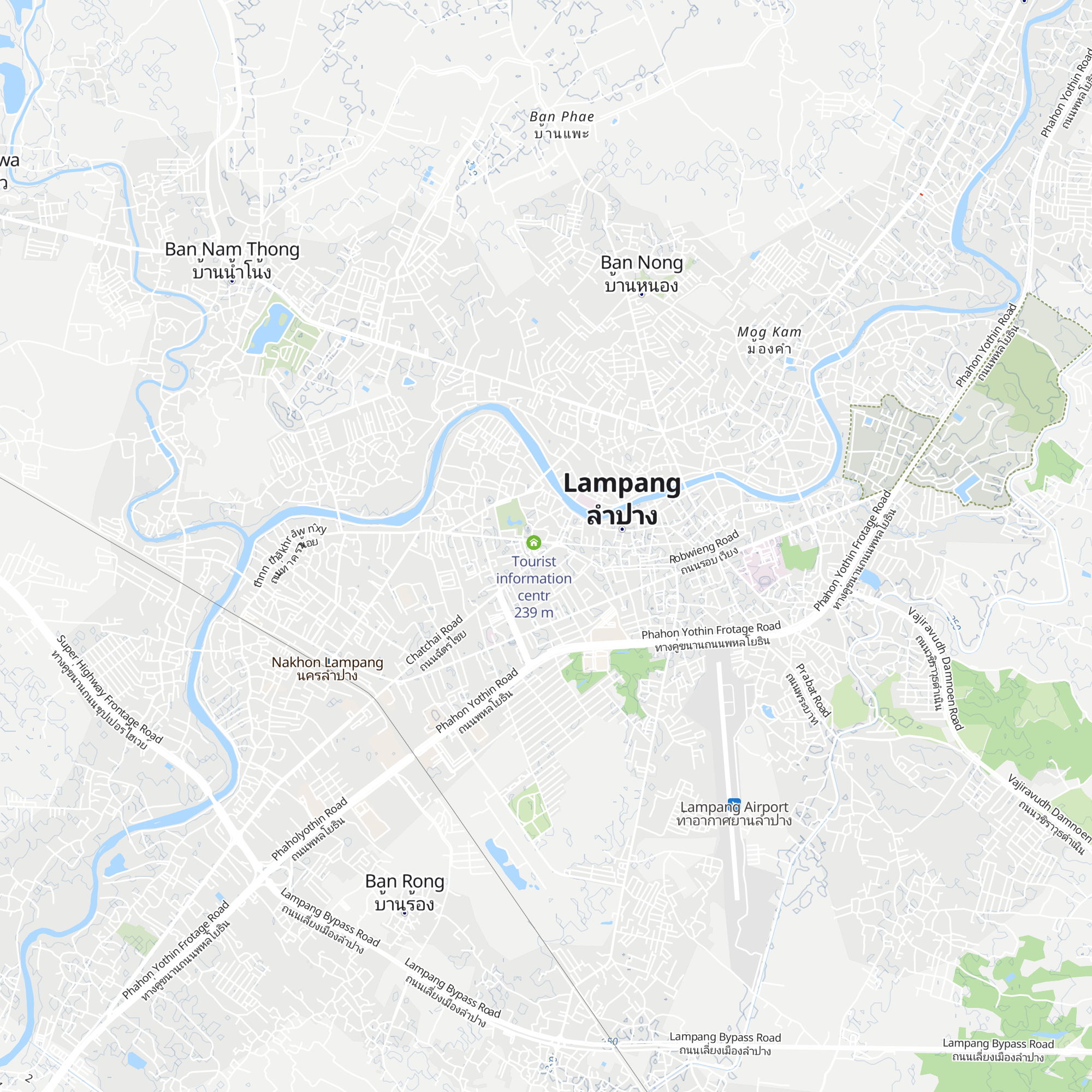 Tourist Information Lampang Municipality map