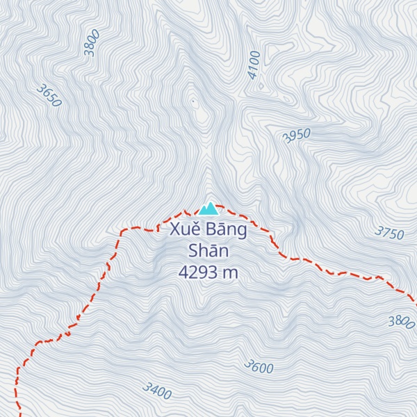 Map of Xuě Bāng Shān