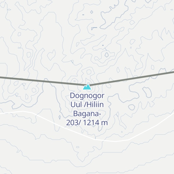 Map of Dognogor Uul /Hiliin Bagana-203/