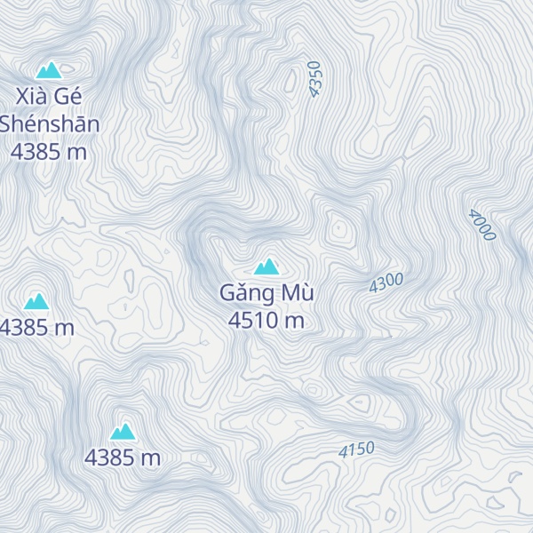 Map of Gǎng Mù