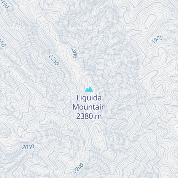 Map of Liguida Mountain