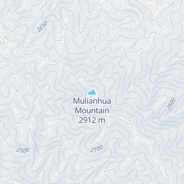 Map of Mulianhua Mountain